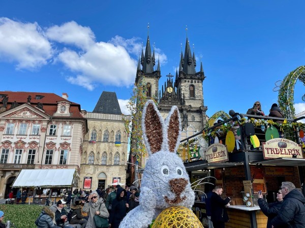 Easter market - Prague, the Old Town square